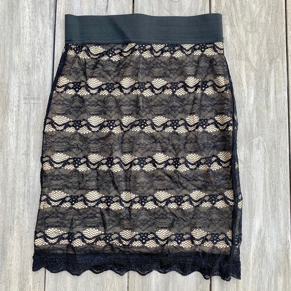 Tight Black Lace Skirt